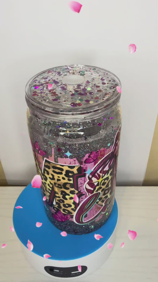 Mom life leopard print tumbler✨