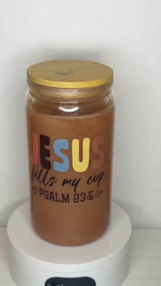 Jesus Fills My Cup Snow Globe Tumbler ✨